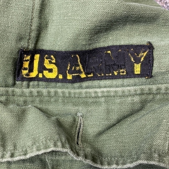 Vintage US Army Green Long Sleeve Button Down Field Shirt 20x26 - Picture 3 of 9